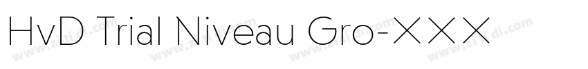HvD Trial Niveau Gro字体转换